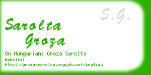 sarolta groza business card